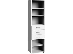 4038061008532 - Regal WIMEX Multiraumkonzept Regale Gr B H T 30 cm x 185 cm x 40 cm weiß Büroregal Büroregale und Aktenregale Breite 30 cm