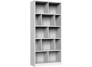 4038061017893 - Standregal WIMEX Joker Regale Gr B H T 90 cm x 198 cm x 38 cm weiß Standregale Bücherregal Mehrzweckregal mit vielen Fächern 198cm hoch 90cm breit