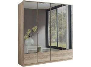 4038061169462 - Calicosy - Kleiderschrank 4-türig mit Spiegel - L179 cm