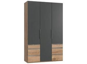 4038062013382 - Drehtürenschrank mit Laden B 150 cm Eiche Dekor Graphitf