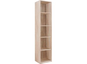 4038062031416 - Standregal WIMEX New York Regale Gr B H T 46 cm x 208 cm x 38 cm 5 St beige (struktureichefarben hell) Kleiderschrank Regal Schranksystem Standregal Standregale Regale 208 oder 236cm hoch