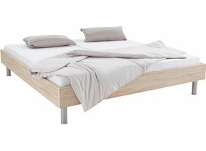 4038062069112 - Bett WIMEX Easy große Auswahl an Größen und Farben auch in Komforthöhe braun (struktureichefarben hell alufarben) H38cm L210cm Betten ohne Kopfteil ideal unter Dachschrägen oder Fenster 4038062069112 - Bett WIMEX Easy große Auswahl an Größen und Farben auch in Komforthöhe braun (struktureichefarben hell alufarben) H38cm L210cm Betten ohne Kopfteil ideal unter Dachschrägen oder Fenster