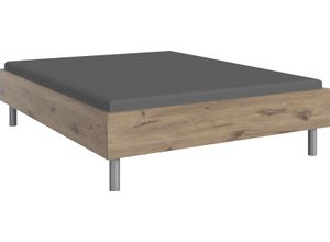 4038062093834 - Bett WIMEX Easy große Auswahl an Größen und Farben auch in Komforthöhe braun (viking oak alufarben) H46cm L210cm Betten ohne Kopfteil ideal unter Dachschrägen oder Fenster 4038062093834 - Bett WIMEX Easy große Auswahl an Größen und Farben auch in Komforthöhe braun (viking oak alufarben) H46cm L210cm Betten ohne Kopfteil ideal unter Dachschrägen oder Fenster