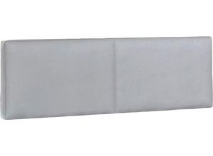 4038062101188 - Kopfteil WIMEX Easy Polsterauflagen Gr Für Bettbreite 90 cm grau (beton lichtgrau kunstleder) gepolstert mit Kunstleder bezogen