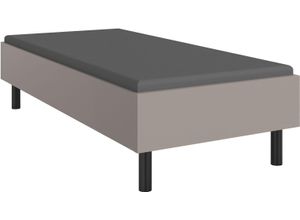 4038062101560 - Bett WIMEX Easy große Auswahl an Größen und Farben auch in Komforthöhe grau (sahara grau schwarz) H46cm L210cm Betten ohne Kopfteil ideal unter Dachschrägen oder Fenster