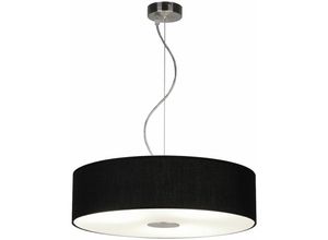 4038104139919 - - Textil Schirm Decken Pendel Lampe Wohn Ess Zimmer Beleuchtung Glas Hänge Leuchte schwarz 50230000001022