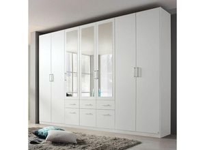 4038283353236 - A9R331506 Bingen Weiß Kleiderschrank mit 7 Drehtüren Stauraumschrank mit 3 