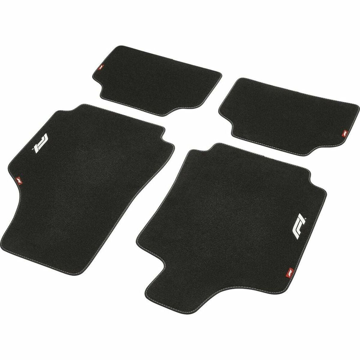 4038373002198 - Auto-Fußmatten-Set FORMEL 1 CM580 Schwarz Weiß 4 uds