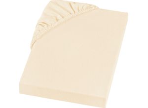 4038473042216 - Spannbettlaken REFIBRA Feinbiber Laken Gr B L 140 cm x 200 cm 1 St Feinbiber 140 x 200 cm 23 cm-25 cm-27 cm-28 cm beige (creme) aus bis zu 60% recycelten Fasern