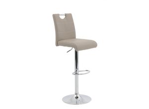 4038537047997 - - Hocker Barhocker Sitzhocker höhenverstellbar Miranda braun   cappuccino inkl 