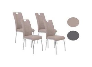 4038537059426 - STUHL-SET Cappuccino gepolstert 4er-Set