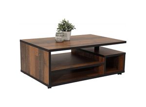 4038537069654 - - Couchtisch Beistelltisch Wohnzimmertisch ca 106 x 42 x 68 cm eike Oldwood Alt