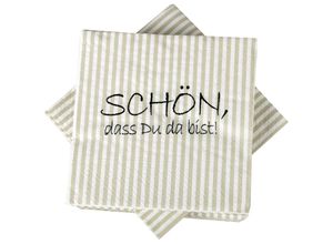 4038732007109 - Bestlivings - 20er Pack Servietten vers Motive - Hochwertige Papierservietten ( 33x33cm 3-lagig 1 4 Falz ) Papier-Tuch für Party Geburtstag