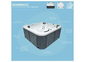 4038755065940 - Whirlpool spa Domenico 1200l 216x216x92 cm 30 Düsen