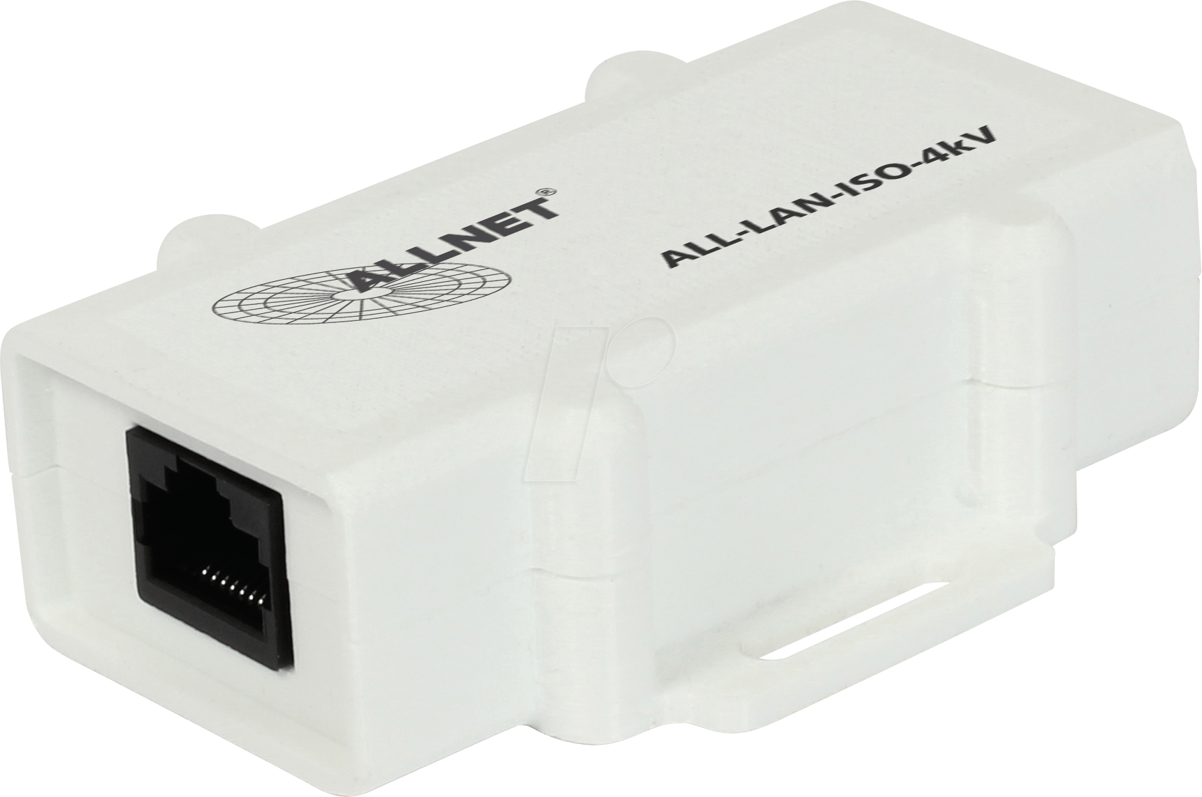 4038816089663 - ALLNET LANISO4KV - Netzwerkisolator Steckadapter - 2x RJ45 - 4 kV