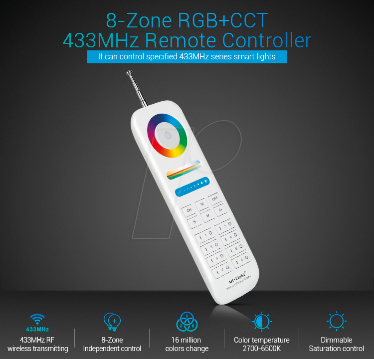 4038816092625 - SYN 178062 - Funkfernbedienung LoRa (433MHZ)  MiLight   MiBoxer