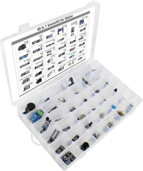 4038816142382 - 4duino40in1Kit1 Sensorkit 1 Set Passend für (Entwicklungskits) Arduino - Allnet 4038816142382 - 4duino40in1Kit1 Sensorkit 1 Set Passend für (Entwicklungskits) Arduino - Allnet