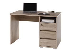 4038889025049 - Bega Consult - Bürotisch Schreibtisch Arbeitstisch abschließbar primus 1 Eiche Sonoma Sägerau