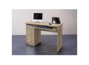 4038889026510 - Bega Consult - Schreibtisch trio Arbeitstisch Eiche Sägerau Nb ca 110 x 75 x 55 cm