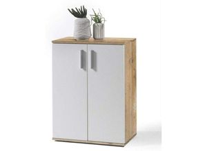 4038889057989 - Bega Consult - Kommode Schuhkommode Stauraum Sideboard bobby Old Style Eiche hell Weiß ca 60