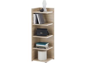 4038889072975 - Eckregal BEGA OFFICE Corner Lux Regale Gr B H T 37 cm x 110 cm x 35 cm 4 St offene Fächer braun (eiche son) mit 4 offenen Fächer 35x366x110 cm