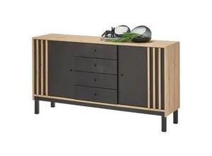 4038889073378 - Bega Consult - Kommode volano Beistellkommode Sideboard ca 155 x 84 x 39 cm Artisan Eiche Nb