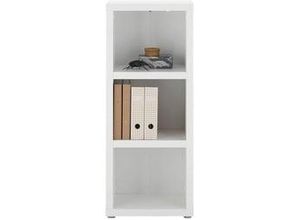 4038889073569 - Aktenregal BEGA OFFICE Modica weiß Regale B H T 50cm x 123cm x 38cm 3 St offene Fächer Holzwerkstoff Büroregal weiß Bücherregal mit offenen Fächer B50cm H123cm T38cm