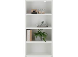 4038889073613 - Aktenregal BEGA OFFICE Modica Regale Gr B H T 80 cm x 162 cm x 38 cm 4 St offene Fächer weiß Aktenregale Büroregal weiß Bücherregal mit offenen Fächer