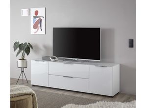 4038889076362 - Lowboard HBZ Santorin Sideboards Gr B H T 180 cm x 55 cm x 40 cm 1 weiß Lowboards für Tv bis 65 Zoll Tv-Schrank wahlweise in oder Anthrazit