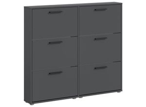 4038889077734 - Carryhome Schuhkipper Anthrazit Kunststoff 116x103x17 cm Typenauswahl stehend Garderobe Schuhaufbewahrung Schuhkipper 4038889077734 - Carryhome Schuhkipper Anthrazit Kunststoff 116x103x17 cm Typenauswahl stehend Garderobe Schuhaufbewahrung Schuhkipper