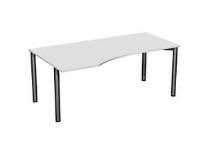 4038933065809 - Speed Office Schreibtisch Freiform Hellgrau 1800 (B) x 1000 (T) x 720 (H) mm MFC (Melaminbeschichtete Spanplatte) 4038933065809 - Speed Office Schreibtisch Freiform Hellgrau 1800 (B) x 1000 (T) x 720 (H) mm MFC (Melaminbeschichtete Spanplatte)