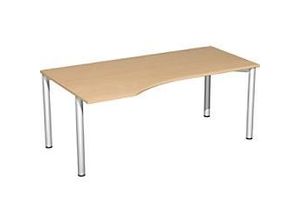 4038933065816 - Speed Office Schreibtisch Freiform Buche 1800 (B) x 1000 (T) x 720 (H) mm MFC (Melaminbeschichtete Spanplatte) 4038933065816 - Speed Office Schreibtisch Freiform Buche 1800 (B) x 1000 (T) x 720 (H) mm MFC (Melaminbeschichtete Spanplatte)