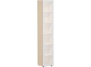 4038933075587 - Geramoebel Speed Office Aktenschrank ABS (Acrylnitril-Butadien-Styrol) Spanplatte 5 Fachböden 400 x 420 x 2160 mm Ahorn Braun