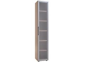 4038933075617 - Geramoebel Aktenschrank Speed Office 5 Fachböden 2 Glastüren Ahorn 400 x 420 x 2160 mm