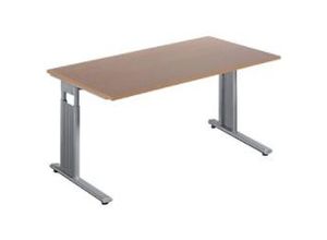 4038933118536 - Geramoebel Schreibtisch Speed Office Buche 1600 x 800 x 820 x 68 - 82 mm