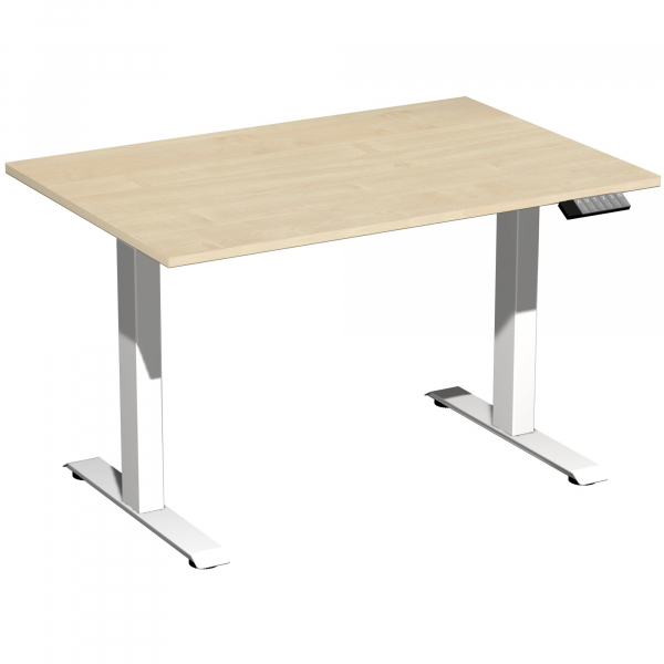 4038933545028 - Sitz-Steh-Schreibtisch Elevate Plus S-08K1208-AW elektrisch höhenverstellbar 63-128cm (H) 120x80cm (BxT) rechteckig ahorn   