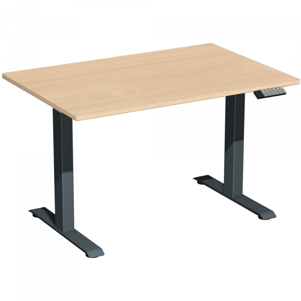 4038933545042 - Schreibtisch Elevate Plus S-08K1208-BA höhenverstellbar  rechteckig buche   anthrazit 4038933545042 Geramöbel GmbH