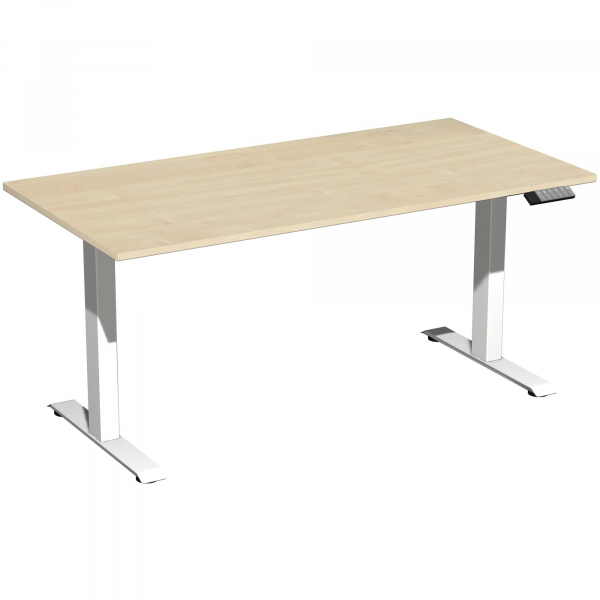 4038933545202 - Sitz-Steh-Schreibtisch Elevate Plus S-08K1608-AW elektrisch höhenverstellbar 63-128cm (H) 160x80cm (BxT) rechteckig ahorn   