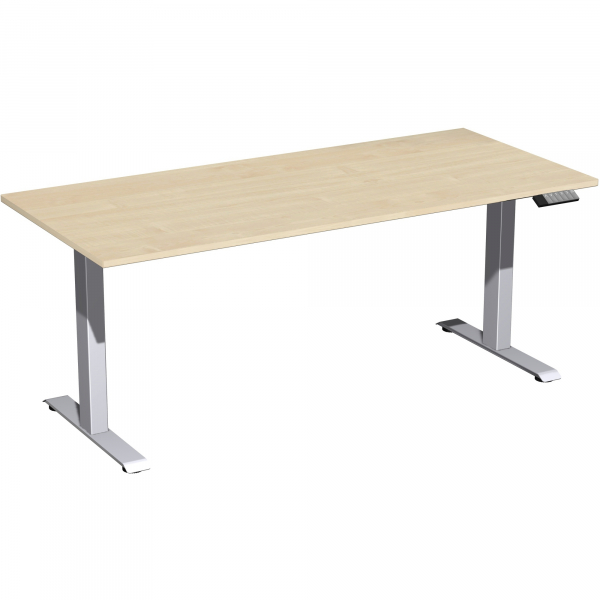 4038933545363 - Sitz-Steh-Schreibtisch Elevate Plus S-08K1808-AS elektrisch höhenverstellbar 63-128cm (H) 180x80cm (BxT) rechteckig ahorn   