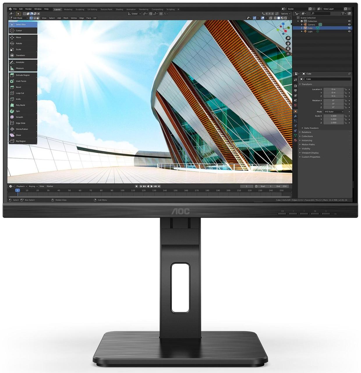 4038986127288 - 22P2Q - LED-Monitor - 546 cm (215) - 1980 x 1080 Full HD (1080p) - IPS - 250 cd m² - 10001 - 4 ms - HDMI DVI DisplayPort VGA - Lautsprecher - Schwarz