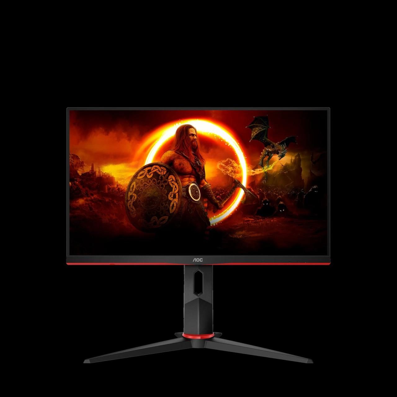 4038986141208 - 24 Bildschirm Gaming Q24G2A BK - LED monitor - QHD - 24 - Rot - 1 ms AMD FreeSync Premium