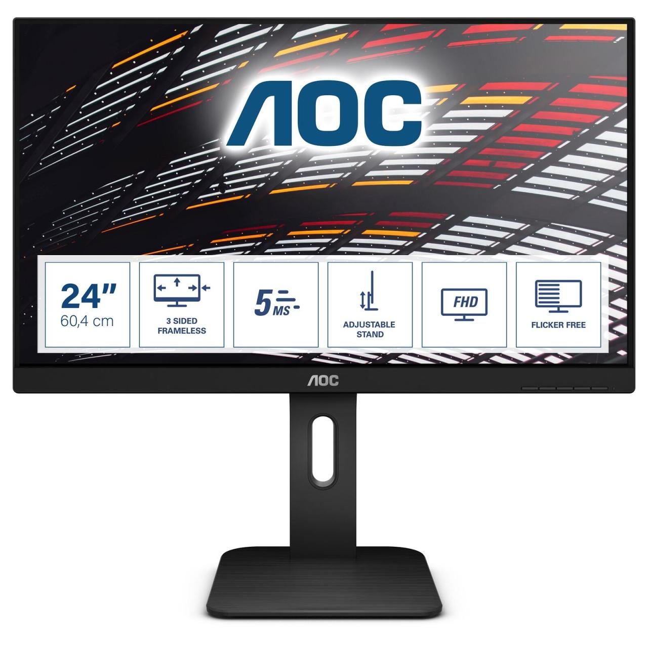 4038986146227 - 24P1 LCD-Monitor 605 cm (238 Zoll) EEK E (A - G) 1920 x 1080 Pixel Full HD 5 ms DisplayPort DVI HDMI® USB 32 Gen 1 (USB 30) VGA Kopfhörer (35 mm