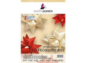 4039363438003 - Papierstreifen-Set Fröbelsterne 200 Streifen