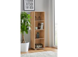 4039399005330 - Regal PRIESS Regale Gr B H T 41 cm x 135 cm x 38 cm 4 St braun (struktureichefarben hell) Standregal Bücherregal Standregale