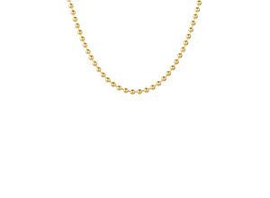 4039414844913 - Edelstahlkette FIRETTI Schmuck Geschenk Kugelkettengliederung 30 mm breit gelbgoldfarben Halsketten Gr 80 Edelstahl Breite 3 mm goldfarben (gelbgoldfarben) Damen Made in Germany