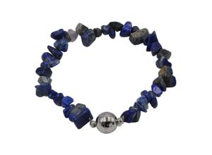 4039787007458 - Armband STEUER Splitter- Lapislazuli blau Armbänder Gr 19cm Metall blau Damen