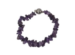 4039787010236 - Armband STEUER Splitter- Amethyst lila Armbänder Gr 19cm Metall lila Damen