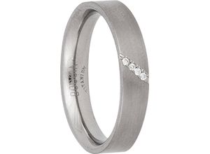 4040066252377 - BOCCIA® Damen Ring Titan mit 4 Diamanten zus ca 002 Karat silber