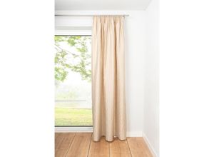 4040255303699 - Ondeco Schlaufenschal Stream Gardinen Blickdicht Vorhang Schlafzimmer 1er Set Farbe Sand Größe 135x245 cm