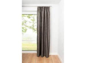 4040255303705 - Ondeco Schlaufenschal Stream Gardinen Blickdicht Vorhang Schlafzimmer 1er Set Farbe Taupe Größe 135x245 cm